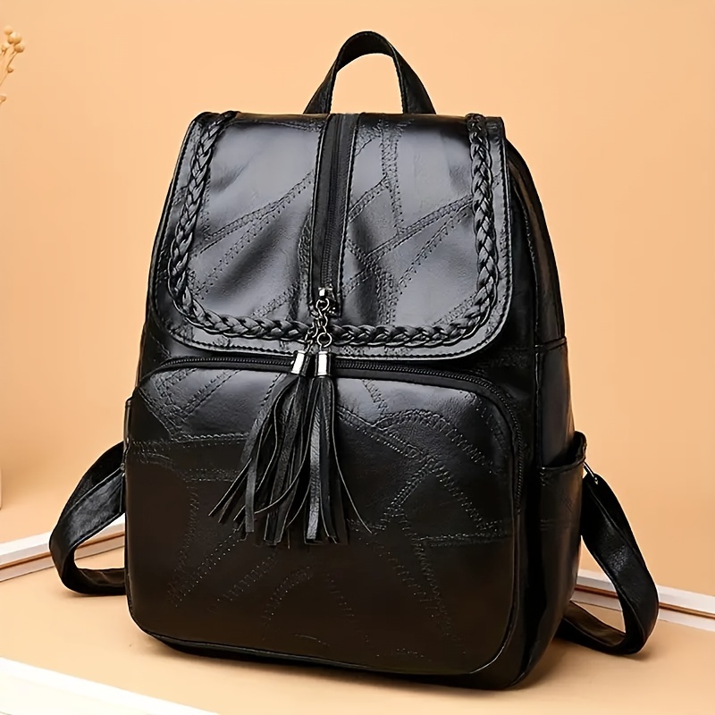 Stylish Pu Leather Backpack, Durable Soft Pu Material, Versatile Student & Travel Bag, Ideal Choice For Gifts
Stylish Pu Leather Backpack, Durable Soft Pu Material, Versatile Student & Travel Bag, Ideal Choice For Gifts