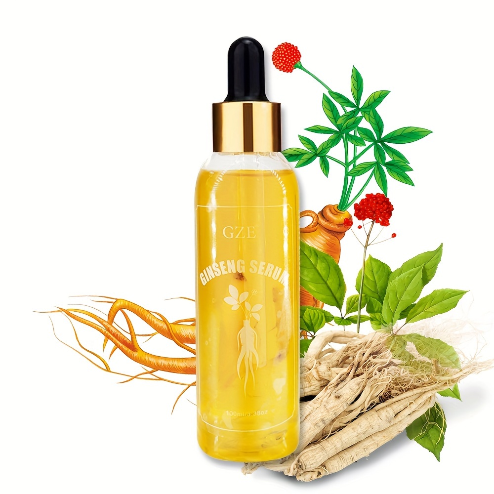 100ml Ginseng Serum With Niacinamide For Firming, Moisturizing, Rejuvenating Skin, Tightening Skin - Skincare Essential Oil For Face
100ml Ginseng Serum With Niacinamide For Firming, Moisturizing, Rejuvenating Skin, Tightening Skin - Skincare Essential Oil For Face