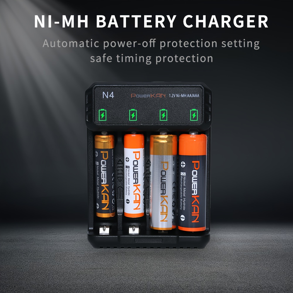 Powerkan 1.2vni-mh/ni-cd Aa Aaa Battery Led Charger Dn4 Slot Independent Charging Current 400ma X4 Slots Microcomputer Management System Intelligent 4 Slots Charger.
Powerkan 1.2vni-mh/ni-cd Aa Aaa Battery Led Charger Dn4 Slot Independent Charging Current 400ma X4 Slots Microcomputer Management System Intelligent 4 Slots Charger.