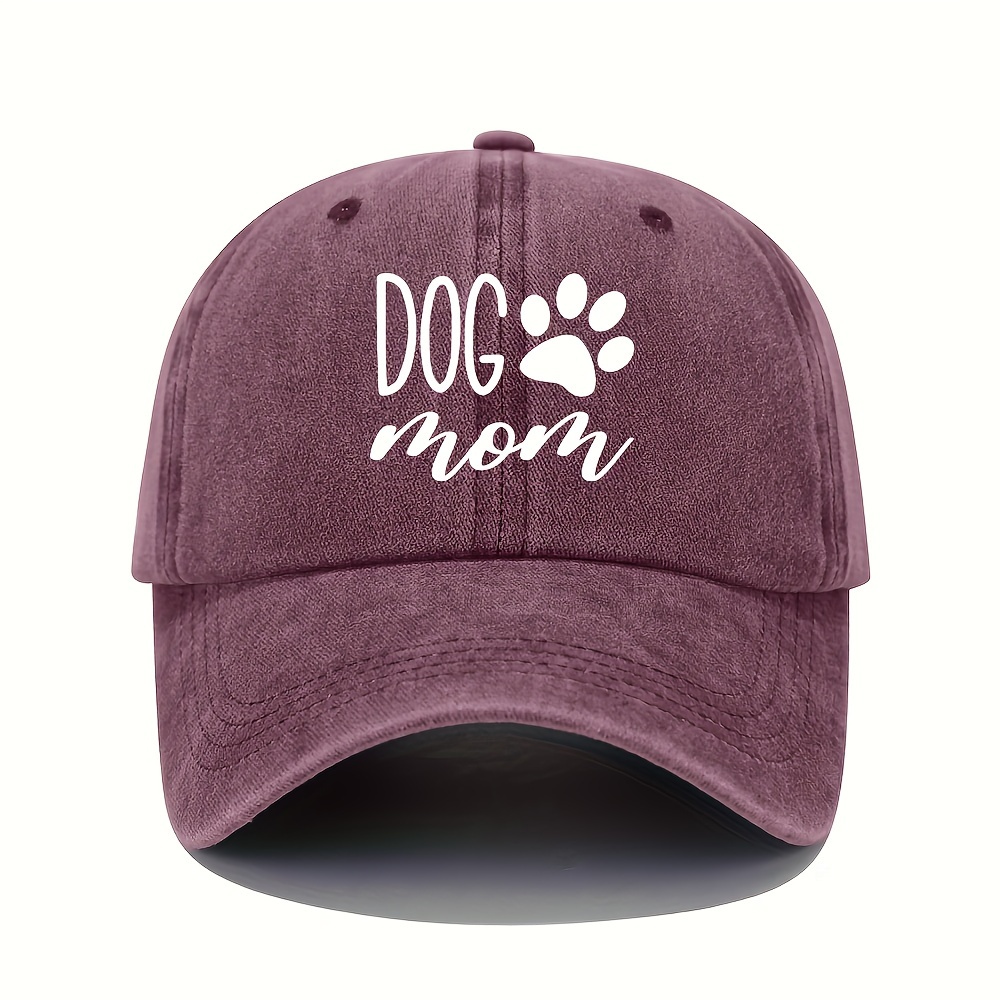 Women's "dog Mom" Embroidered Baseball Cap, Vintage Washed Dad Hat, Adjustable Casual Fun Style
Women's "dog Mom" Embroidered Baseball Cap, Vintage Washed Dad Hat, Adjustable Casual Fun Style