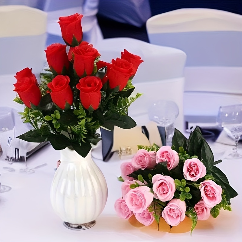 1pc 12 Rose Home Decoration Wedding Decoration Plastic Artificial Flower Simulation Rose Artificial Flower Valentine's Day
1pc 12 Rose Home Decoration Wedding Decoration Plastic Artificial Flower Simulation Rose Artificial Flower Valentine's Day