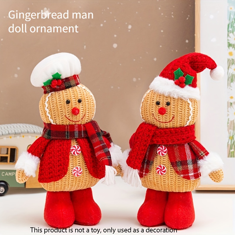 Christmas Gingerbread For Man Dolls - 1pc/2pcs Set, Cute Polyester Holiday Decor For Home, Living Room, Bar, Cafe & Window Display
Christmas Gingerbread For Man Dolls - 1pc/2pcs Set, Cute Polyester Holiday Decor For Home, Living Room, Bar, Cafe & Window Display