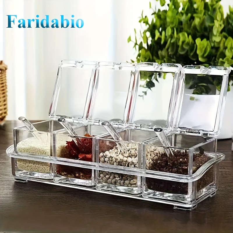de 4 à Épices en Acrylique Faridabio Cuillères - Conteneurs d'Assaisonnement Gain de Place et Faciles d' Cuisines de et de
de 4 à Épices en Acrylique Faridabio Cuillères - Conteneurs d'Assaisonnement Gain de Place et Faciles d' Cuisines de et de