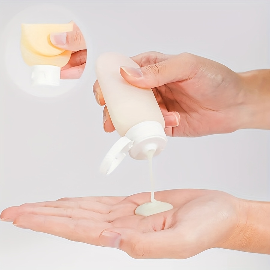 1pc Hypoallergenic Oval-shaped Leak-proof Travel Bottles, Refillable Cosmetic Container, Hand Wash Only, Portable Lotion Sub-bottle For Convenience
1pc Hypoallergenic Oval-shaped Leak-proof Travel Bottles, Refillable Cosmetic Container, Hand Wash Only, Portable Lotion Sub-bottle For Convenience