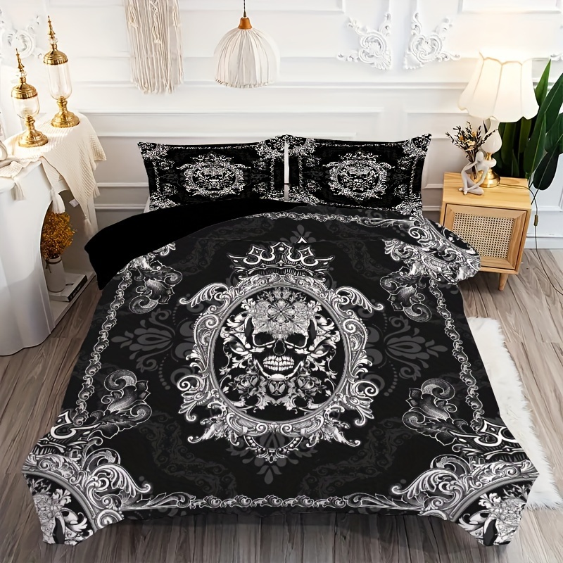 Black Print Duvet Cover Set - 2/3 Piece Set With 1 Duvet Cover /2 Pillowcases, Breathable Polyester, Machine Washable, Comfort, Bedroom Decor
Black Print Duvet Cover Set - 2/3 Piece Set With 1 Duvet Cover /2 Pillowcases, Breathable Polyester, Machine Washable, Comfort, Bedroom Decor