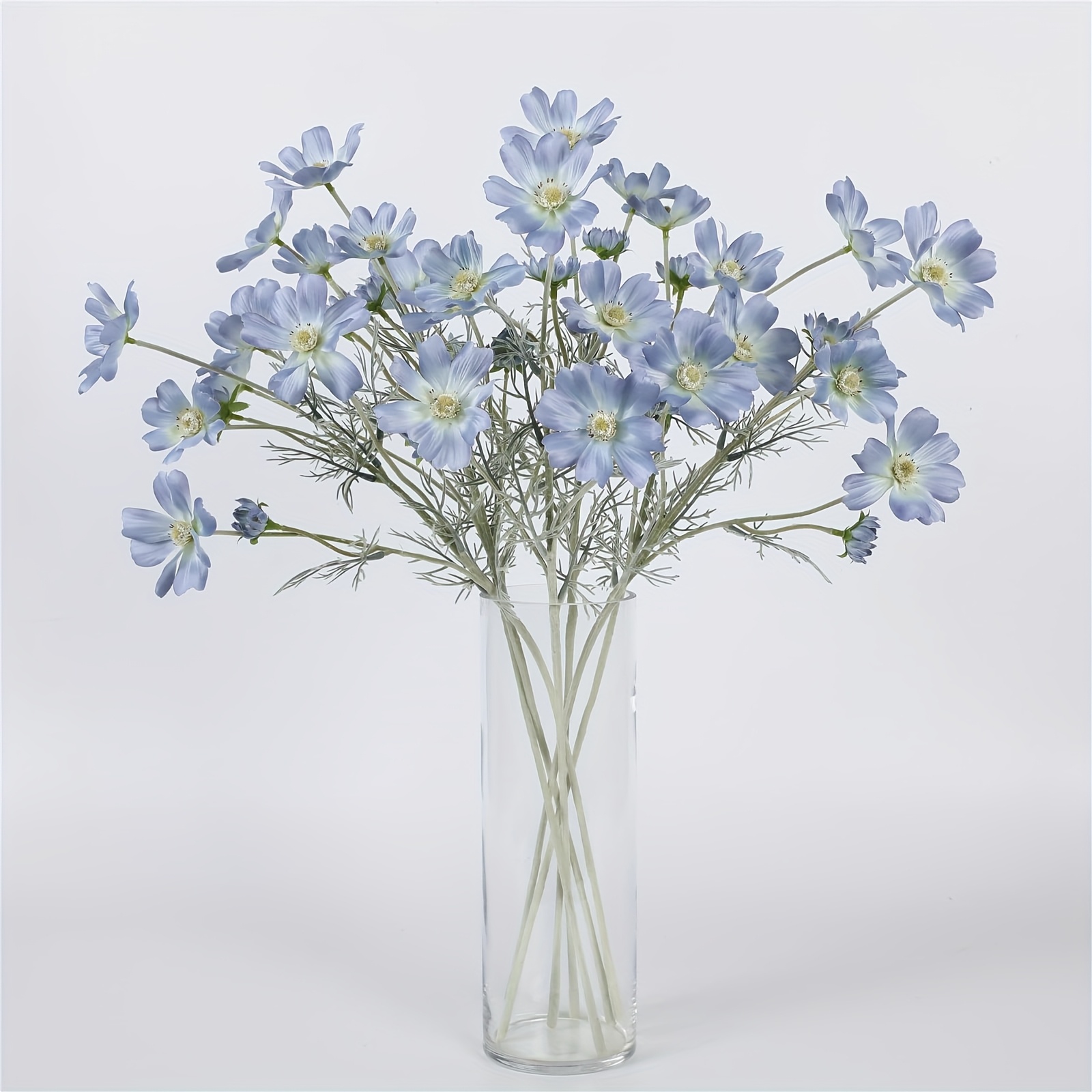 4pcs Light Blue Artificial Flower , 24-inch Polyester Floral Stems For Vase Decor, Home Decoration, Party Arrangements - No Power Needed
4pcs Light Blue Artificial Flower , 24-inch Polyester Floral Stems For Vase Decor, Home Decoration, Party Arrangements - No Power Needed