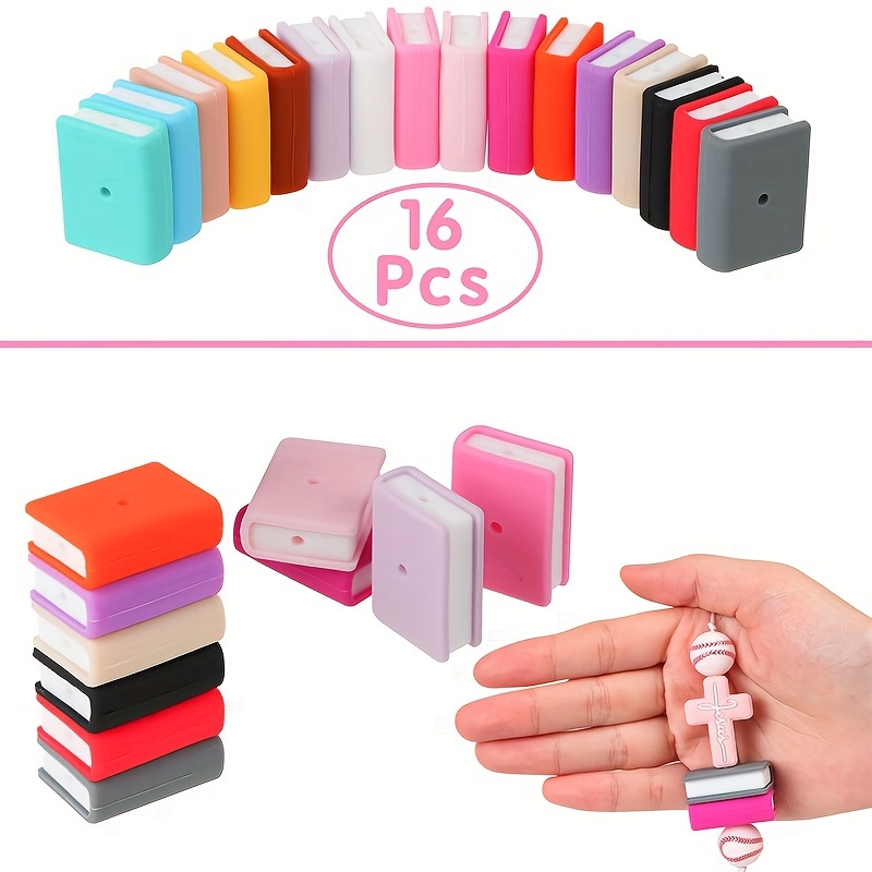 16-piece Silicone Set - Multicolor, Dual-hole For Keychains, Necklaces & Bracelets Crafting
16-piece Silicone Set - Multicolor, Dual-hole For Keychains, Necklaces & Bracelets Crafting