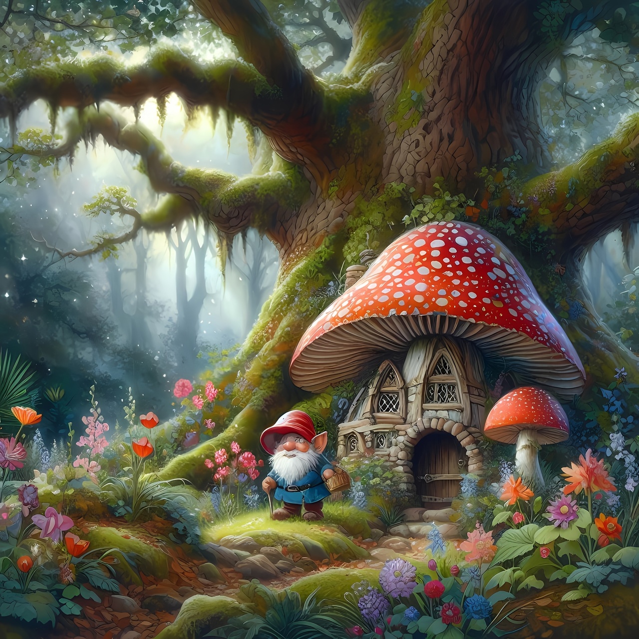 1pc Large Size 40x40cm/15.7x15.7inch Without Frame The Mushroom House, Diamond Art Painting Kit 5d Diamond Art Set Painting With Diamond Gems, Arts And Crafts For Home Wall Decor
1pc Large Size 40x40cm/15.7x15.7inch Without Frame The Mushroom House, Diamond Art Painting Kit 5d Diamond Art Set Painting With Diamond Gems, Arts And Crafts For Home Wall Decor
