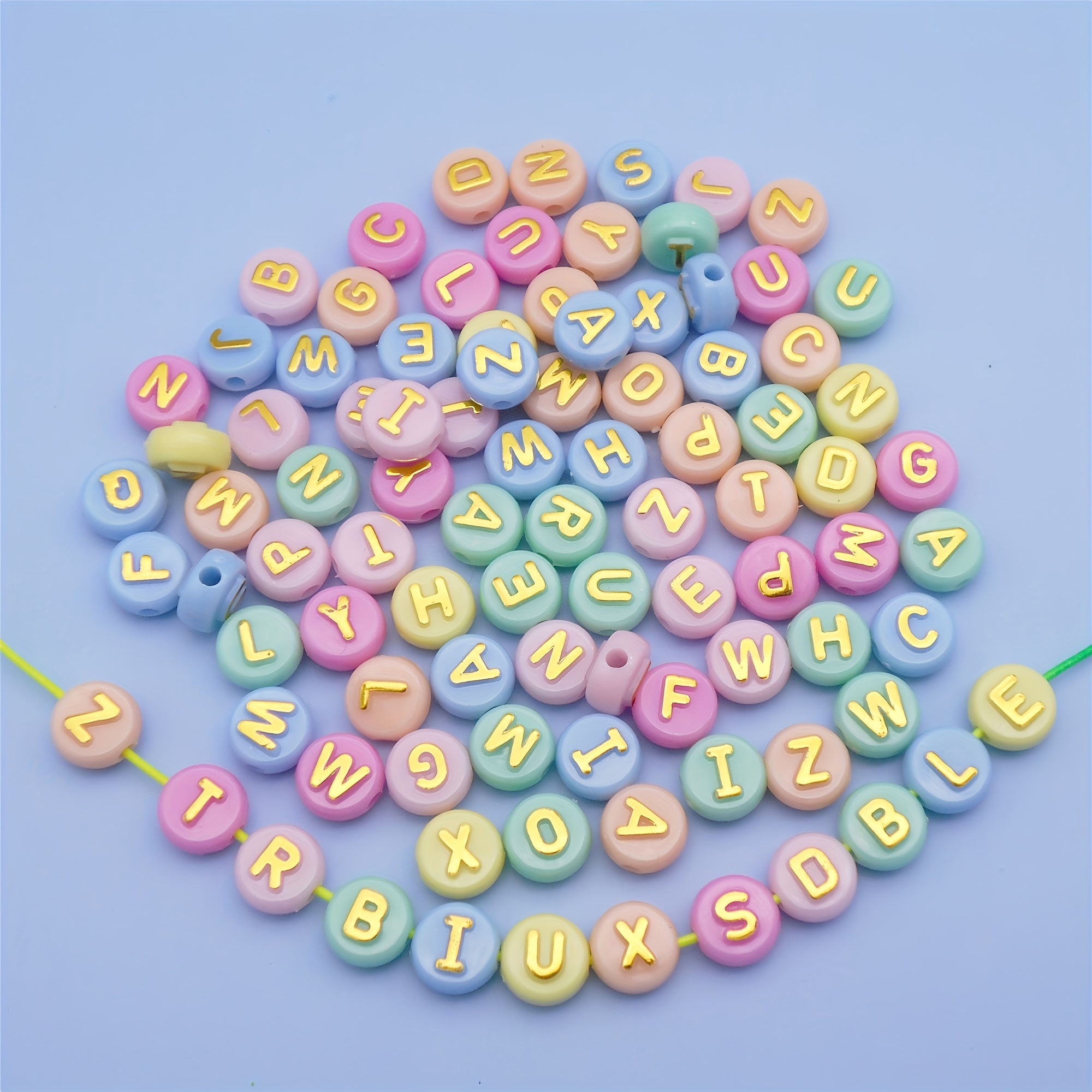 100pcs Vibrant Round Acrylic Alphabet Beads Set - Mixed Color Letter Beads A-z For Jewelry Making, Crafting, Diy Projects - Bracelets, Necklaces, Key Chains, Accessories
100pcs Vibrant Round Acrylic Alphabet Beads Set - Mixed Color Letter Beads A-z For Jewelry Making, Crafting, Diy Projects - Bracelets, Necklaces, Key Chains, Accessories