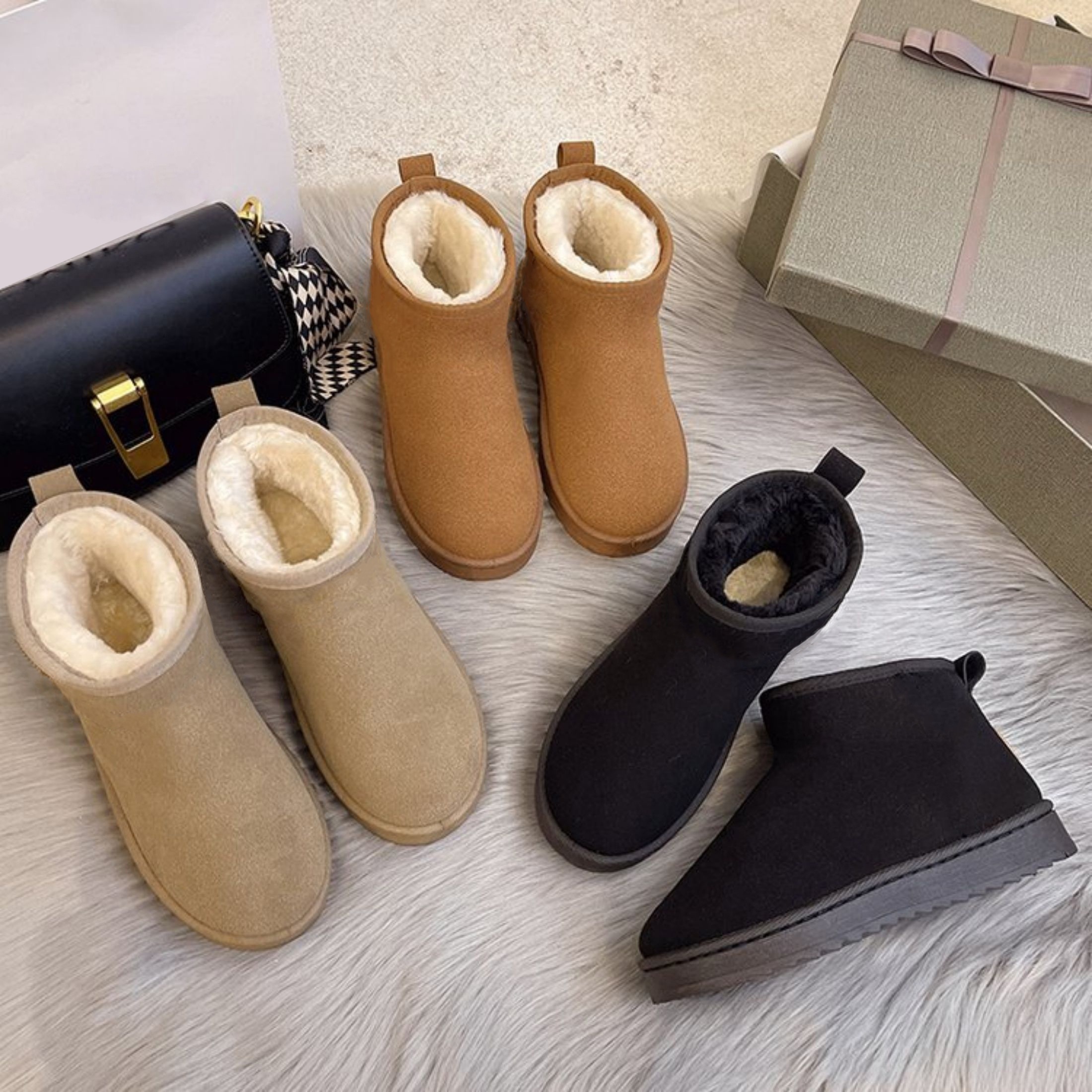 Women's Casual Ankle Snow Boots, Classic Winter Style, Cozy Fabric Material, Warm Footwear
Women's Casual Ankle Snow Boots, Classic Winter Style, Cozy Fabric Material, Warm Footwear