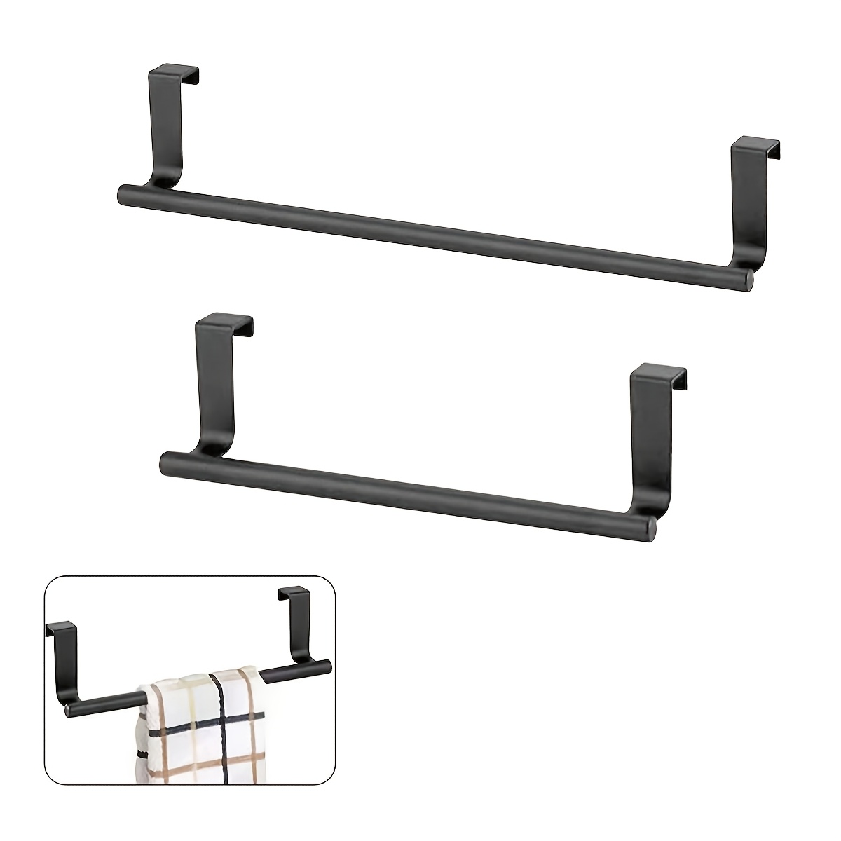 1pc Izzoni Stainless Steel Towel Rack, Punch-free Cabinet Door Back Towel Holder, Bathroom Accessory For Towel Storage
1pc Izzoni Stainless Steel Towel Rack, Punch-free Cabinet Door Back Towel Holder, Bathroom Accessory For Towel Storage