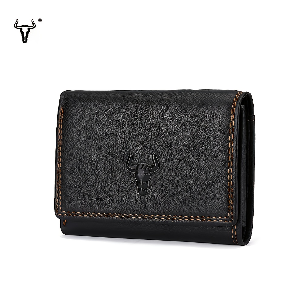 1pc Clan Men's Genuine Top-grain Leather Wallet, Casual Solid Color Trifold With Polyester Lining, Non-braided Weave Credit Card Holder
1pc Clan Men's Genuine Top-grain Leather Wallet, Casual Solid Color Trifold With Polyester Lining, Non-braided Weave Credit Card Holder