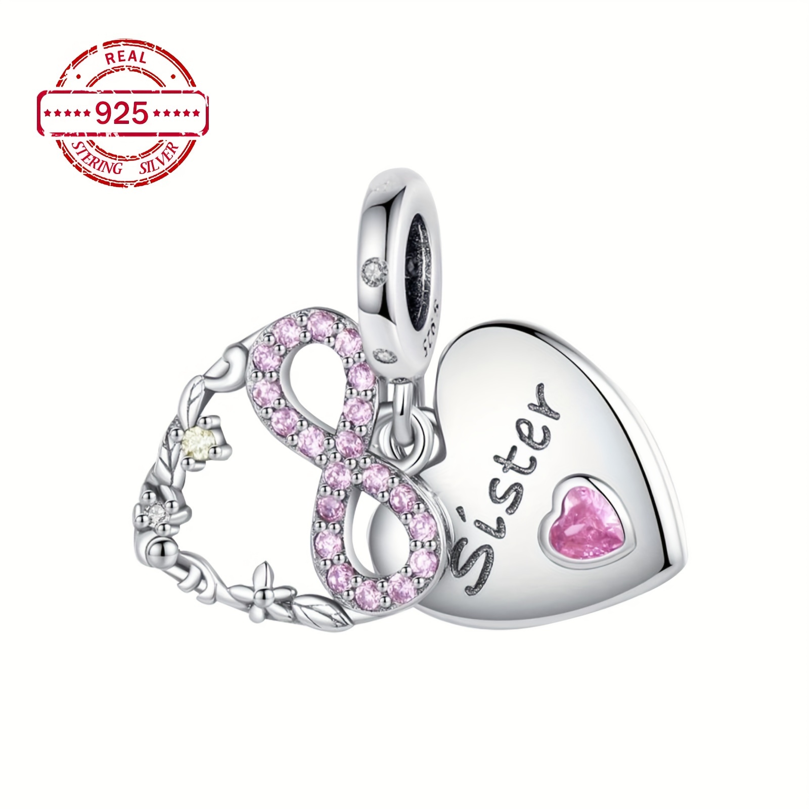 S925 Sterling Silver Double Dangle Charm Pendant European Bracelet & Necklace Luxury Gift Making
S925 Sterling Silver Double Dangle Charm Pendant European Bracelet & Necklace Luxury Gift Making