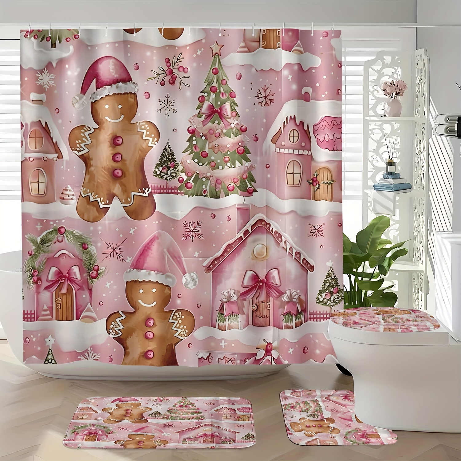 Jit 1/4pcs Man Pattern Curtain Set , , Curtain 12 Curtain Set, Bathroom Rug, Bathroom Accessories, U-shaped Mat, Lid Mat, Bathroom , Set Decorative Mat
Jit 1/4pcs Man Pattern Curtain Set , , Curtain 12 Curtain Set, Bathroom Rug, Bathroom Accessories, U-shaped Mat, Lid Mat, Bathroom , Set Decorative Mat