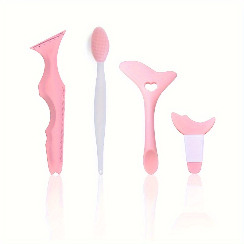 4pcs/set Multifunctional Eye Makeup Tools, Silicone Eyeliner Stencils, Mascara Shield Eyeshadow Lipstick Applicator Guide Wing Eyeliner Tool, Nose Cleaning Brush Blackhead Brush, For Beginners
4pcs/set Multifunctional Eye Makeup Tools, Silicone Eyeliner Stencils, Mascara Shield Eyeshadow Lipstick Applicator Guide Wing Eyeliner Tool, Nose Cleaning Brush Blackhead Brush, For Beginners