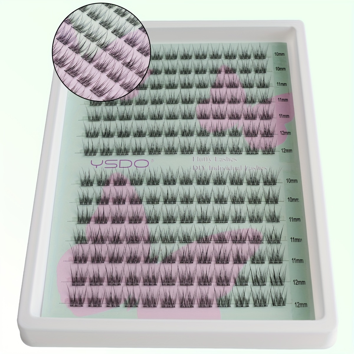 Ysdo Diy Individual Lashes: 168 Clusters Of Fluffy Lashes, 10/11/12mm, , Natural, Soft, , Easy To Apply, Beginners
Ysdo Diy Individual Lashes: 168 Clusters Of Fluffy Lashes, 10/11/12mm, , Natural, Soft, , Easy To Apply, Beginners
