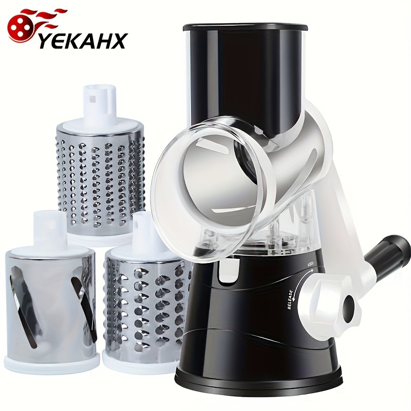1pc Super 3-in-1 Cheese Grater & Vegetable Slicer - Manual Food Processor For Effortless Kitchen Prep, Tabletop With Non-slip Base, Potatoes,
1pc Super 3-in-1 Cheese Grater & Vegetable Slicer - Manual Food Processor For Effortless Kitchen Prep, Tabletop With Non-slip Base, Potatoes,