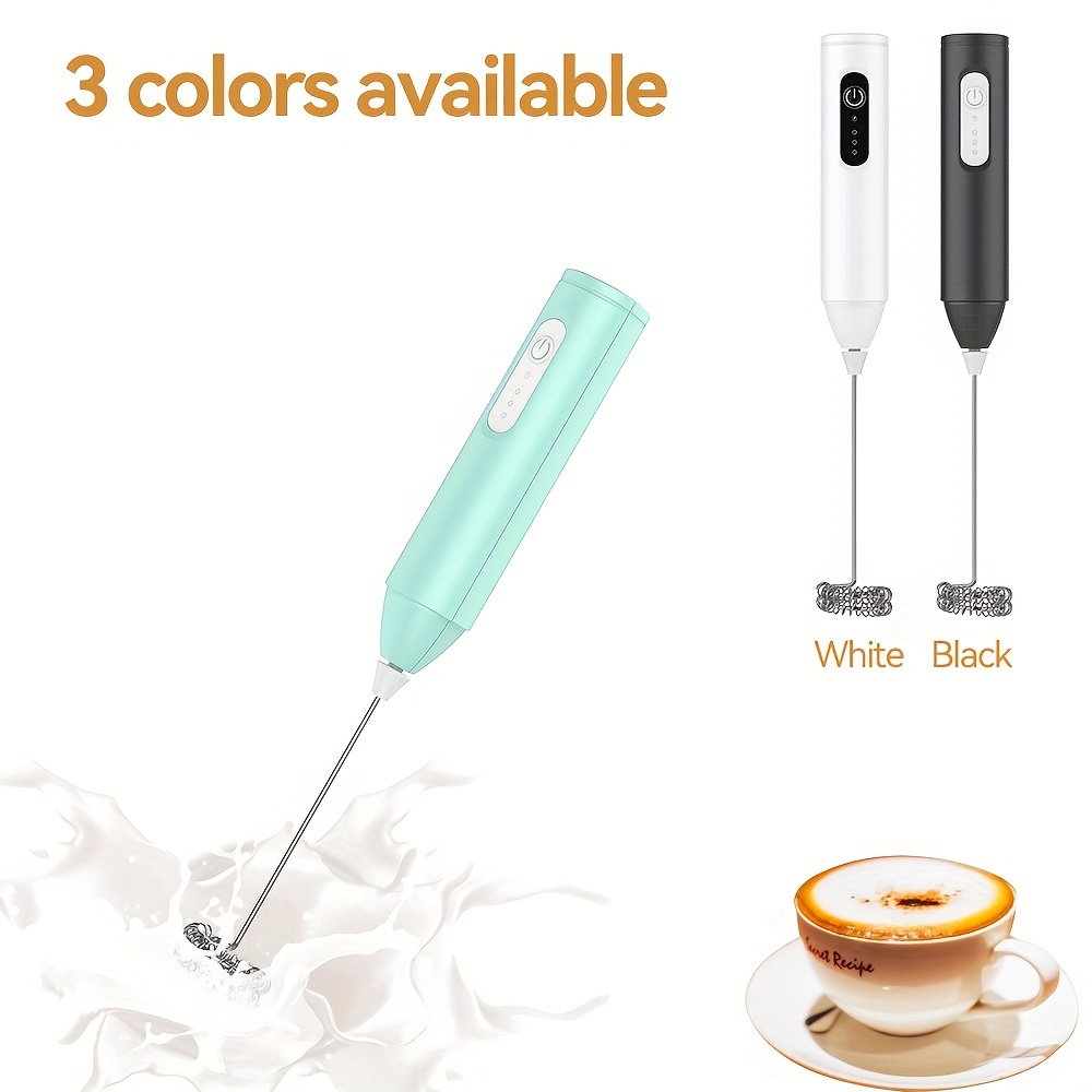 1pc, Electric Milk Frother, Handheld Usb Rechargeable Coffee Foamer With Whisk, 3-speed Adjustable Foam Maker For Coffee, Latte, Cappuccino, Hot Chocolate, Matcha, Eggs, Kitchen Supplies
1pc, Electric Milk Frother, Handheld Usb Rechargeable Coffee Foamer With Whisk, 3-speed Adjustable Foam Maker For Coffee, Latte, Cappuccino, Hot Chocolate, Matcha, Eggs, Kitchen Supplies