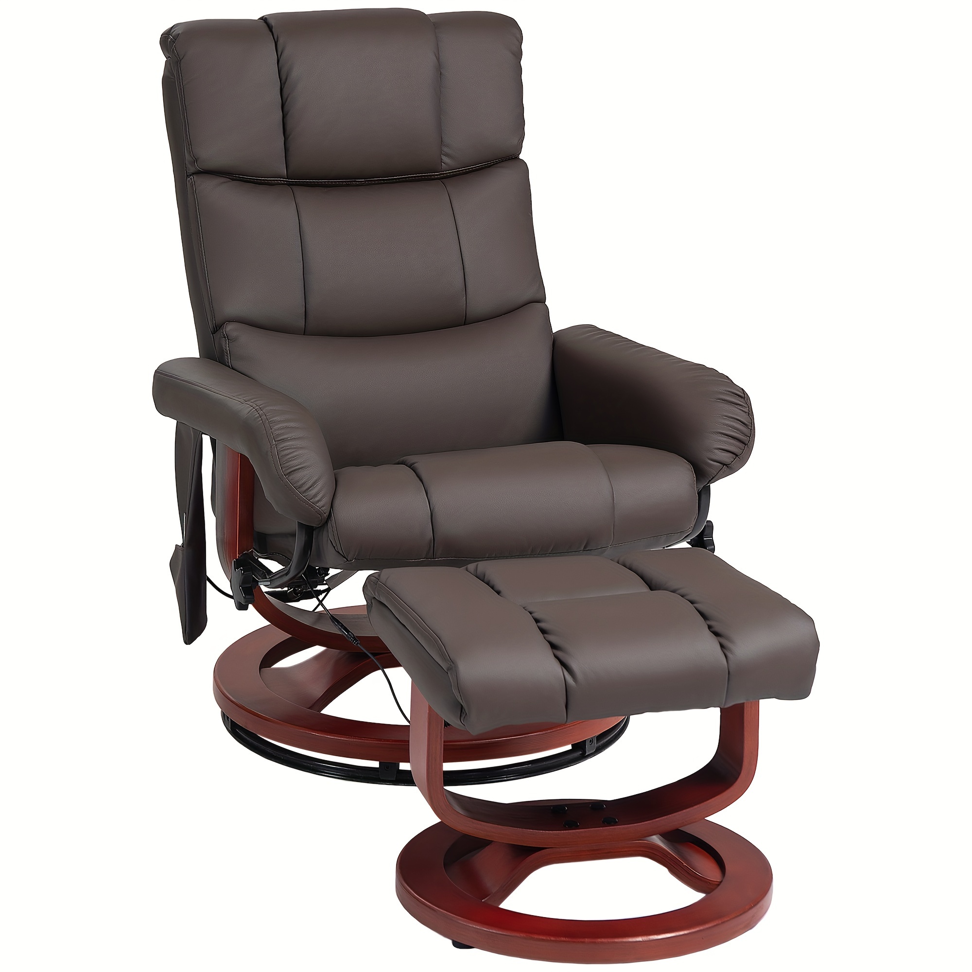 Homcom Massage Recliner Chair With Ottoman, Swivel Recliner And Footrest, Leather Reclining Chair With Remote Control And , Brown
Homcom Massage Recliner Chair With Ottoman, Swivel Recliner And Footrest, Leather Reclining Chair With Remote Control And , Brown