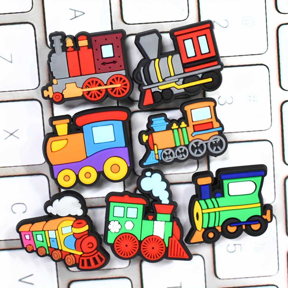 7pcs, Soft Plastic, Toy Train Car Modelling Design Shoe Charms, Green Train Shoe Decoration, Suitable For Sandal Garden Shoes,
7pcs, Soft Plastic, Toy Train Car Modelling Design Shoe Charms, Green Train Shoe Decoration, Suitable For Sandal Garden Shoes,