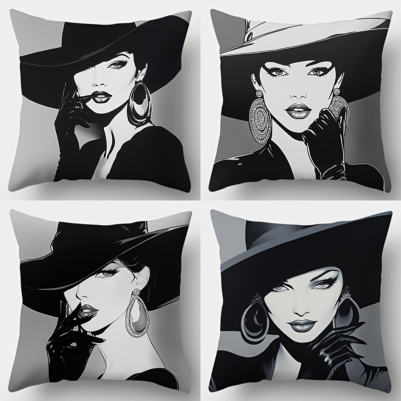 4pcs Style Throw Pillow Covers, Single-sided Print, Polyester Decorative Cushion Cases With Zipper, Hand Wash Only, For Home, Office, And Living Room Decor - 18x18 Inches
4pcs Style Throw Pillow Covers, Single-sided Print, Polyester Decorative Cushion Cases With Zipper, Hand Wash Only, For Home, Office, And Living Room Decor - 18x18 Inches