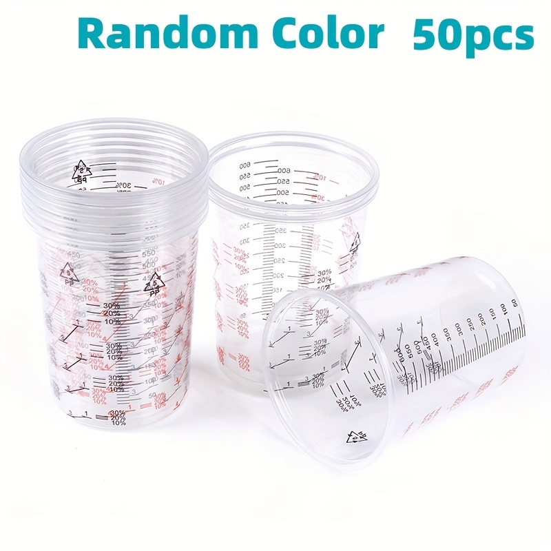 10/50pcs Paint Mixing Calibrated Cup Plastic Paint Mixing Cups 600ml Mixing Pots Kitchen Supplies
10/50pcs Paint Mixing Calibrated Cup Plastic Paint Mixing Cups 600ml Mixing Pots Kitchen Supplies