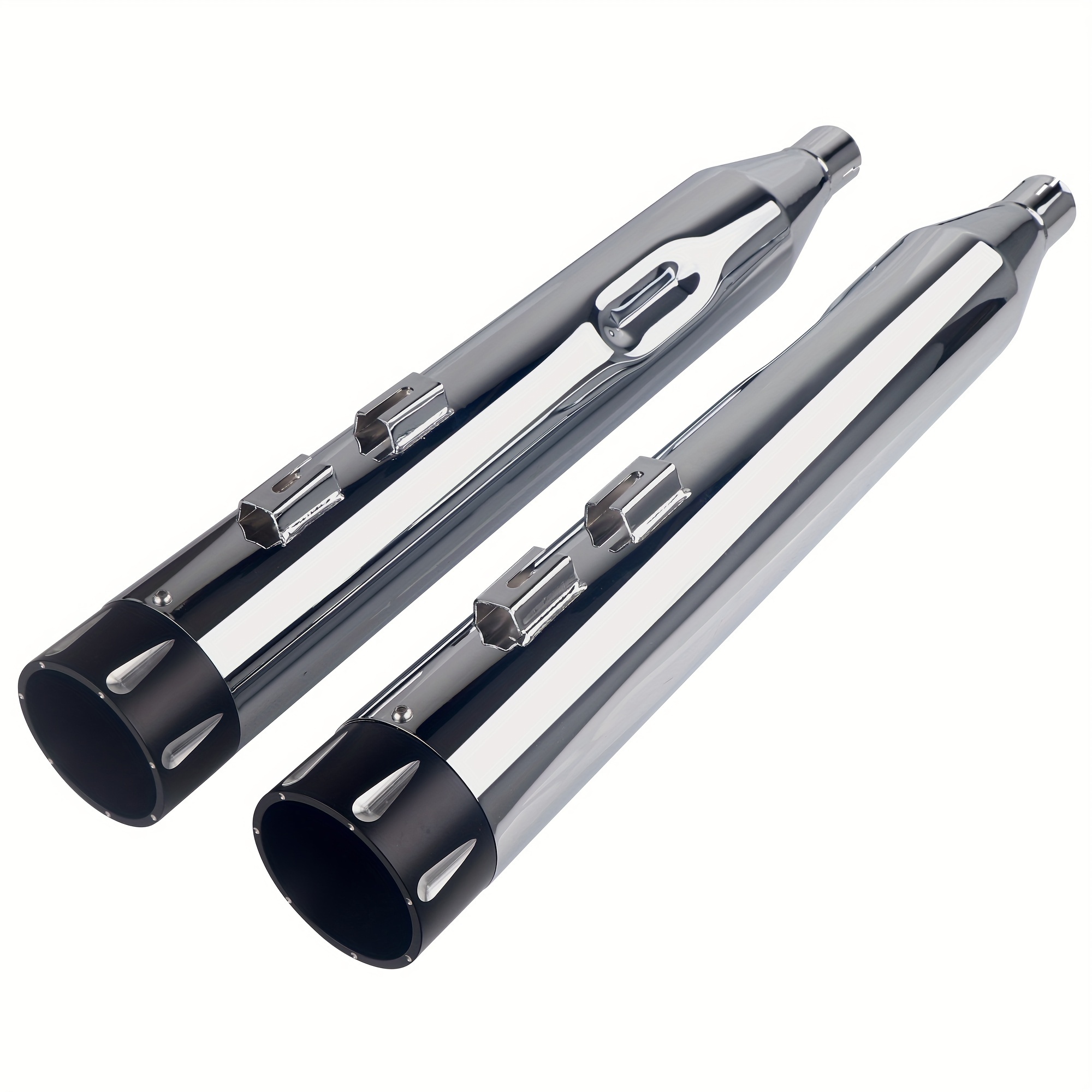 Slip On Mufflers For Harley Touring, 4.0'' Muffler For Harley Stock Head Pipes, Fit 1995-2016 Road King, Road Glide, Street Glide, Electra Glide Etc.
Slip On Mufflers For Harley Touring, 4.0'' Muffler For Harley Stock Head Pipes, Fit 1995-2016 Road King, Road Glide, Street Glide, Electra Glide Etc.