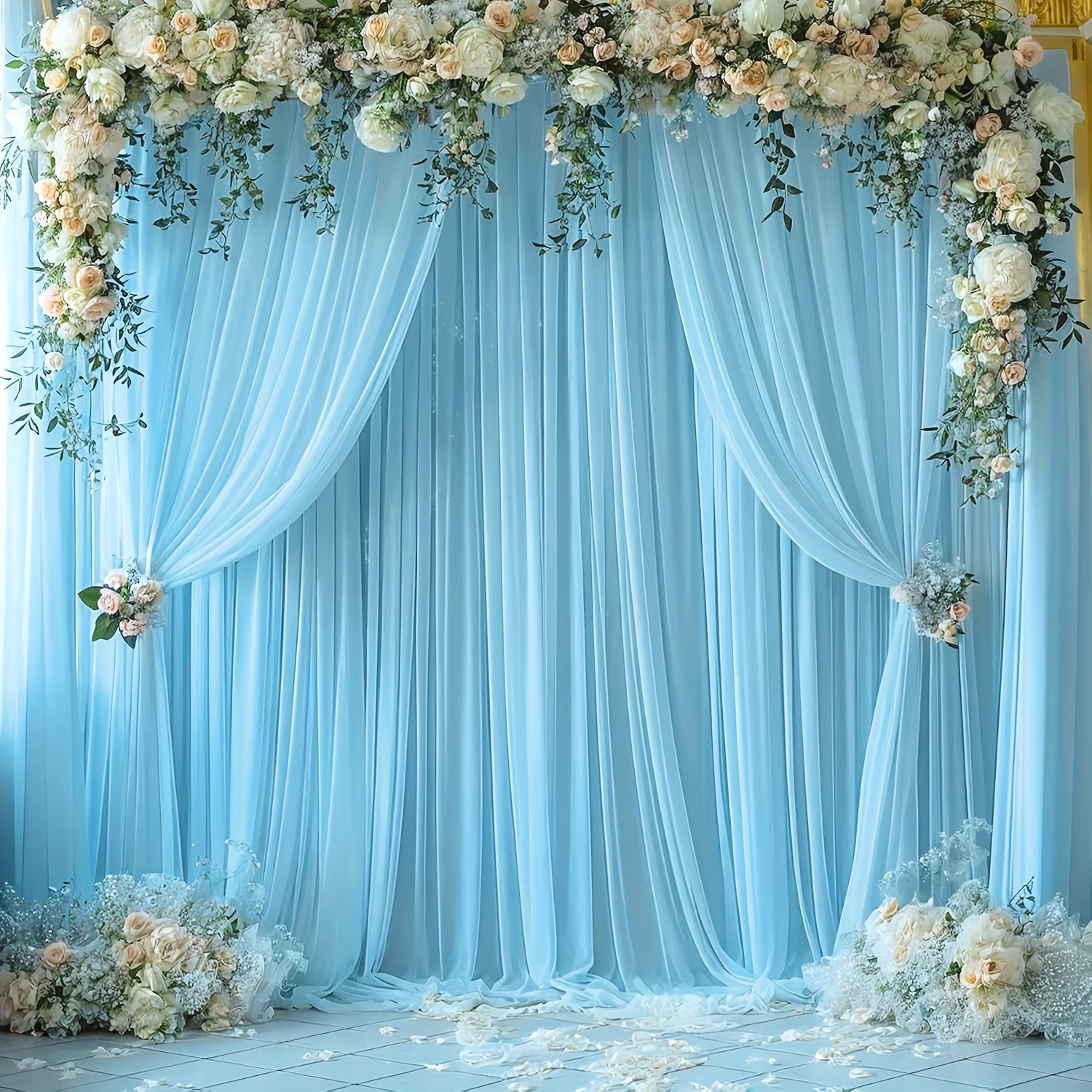 2-pack Polyester Wedding Backdrop Curtains, Solid Color Tulle For , Rectangular Shape, Decorations
2-pack Polyester Wedding Backdrop Curtains, Solid Color Tulle For , Rectangular Shape, Decorations