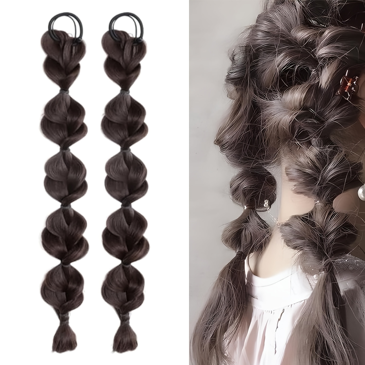 2pcs Luxehair Women's High-temperature Fiber Ponytail Hair Extensions With Hair Ties, Synthetic Ponytail Clips For
2pcs Luxehair Women's High-temperature Fiber Ponytail Hair Extensions With Hair Ties, Synthetic Ponytail Clips For