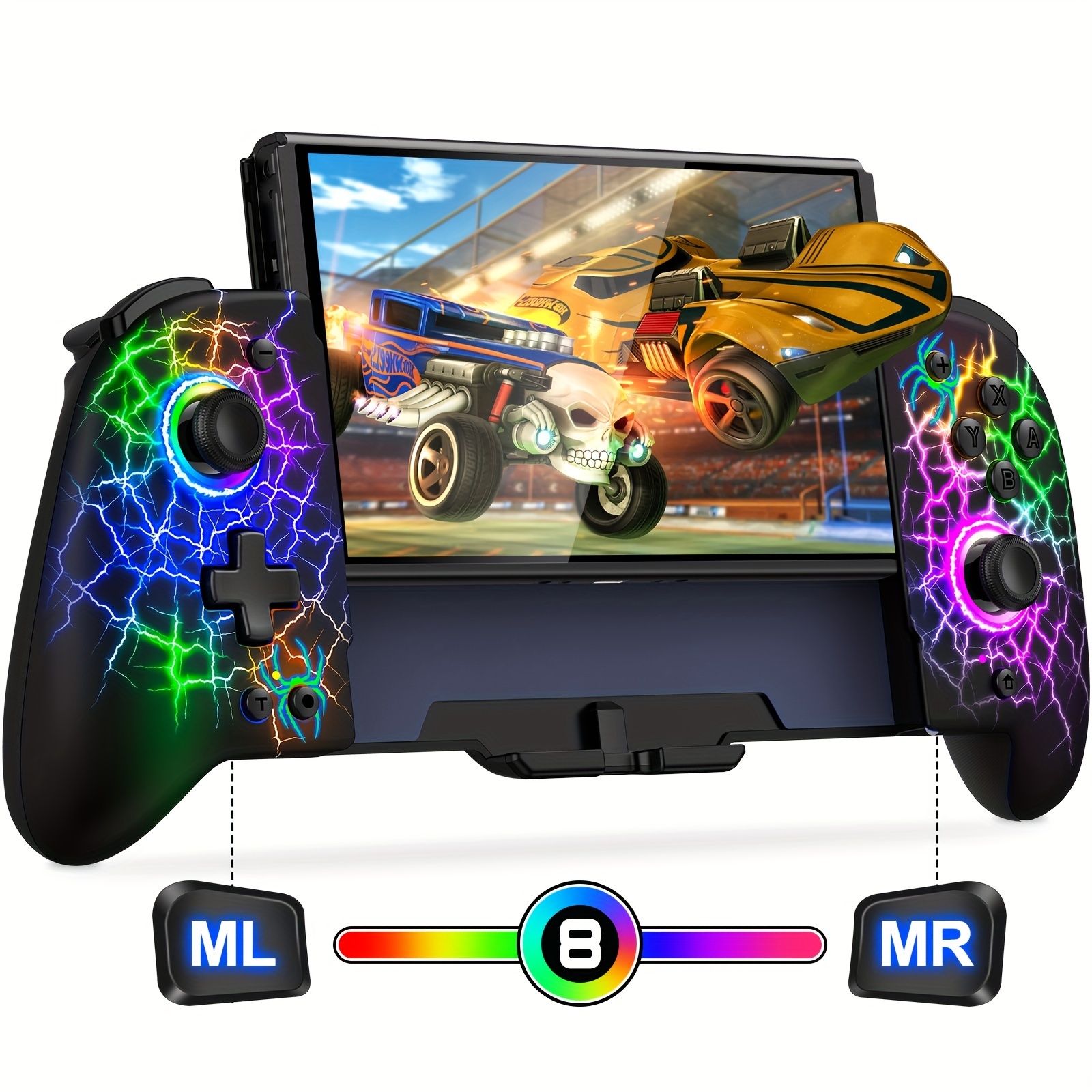 Wireless Controller For Switch/switch Oled With Programming / /turbo/vibration/rgb Light Effect, 1000mah Battery Capacity
Wireless Controller For Switch/switch Oled With Programming / /turbo/vibration/rgb Light Effect, 1000mah Battery Capacity