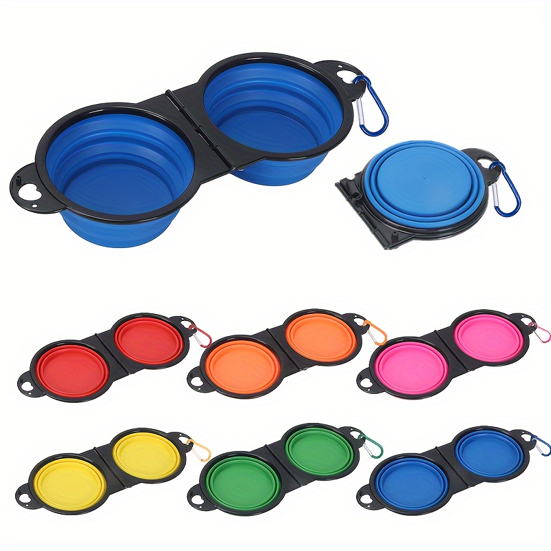 Portable Collapsible Double Pet Bowl For Food And Water - Ideal For Travel And Outdoor Activities
Portable Collapsible Double Pet Bowl For Food And Water - Ideal For Travel And Outdoor Activities