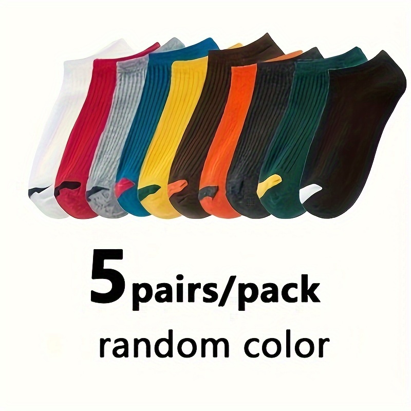5/10/20pairs Men's Solid No Show Socks, Comfy Breathable Sweat Resistant Anti-odor Socks For Spring Summer Outdoor Fitness Running
5/10/20pairs Men's Solid No Show Socks, Comfy Breathable Sweat Resistant Anti-odor Socks For Spring Summer Outdoor Fitness Running