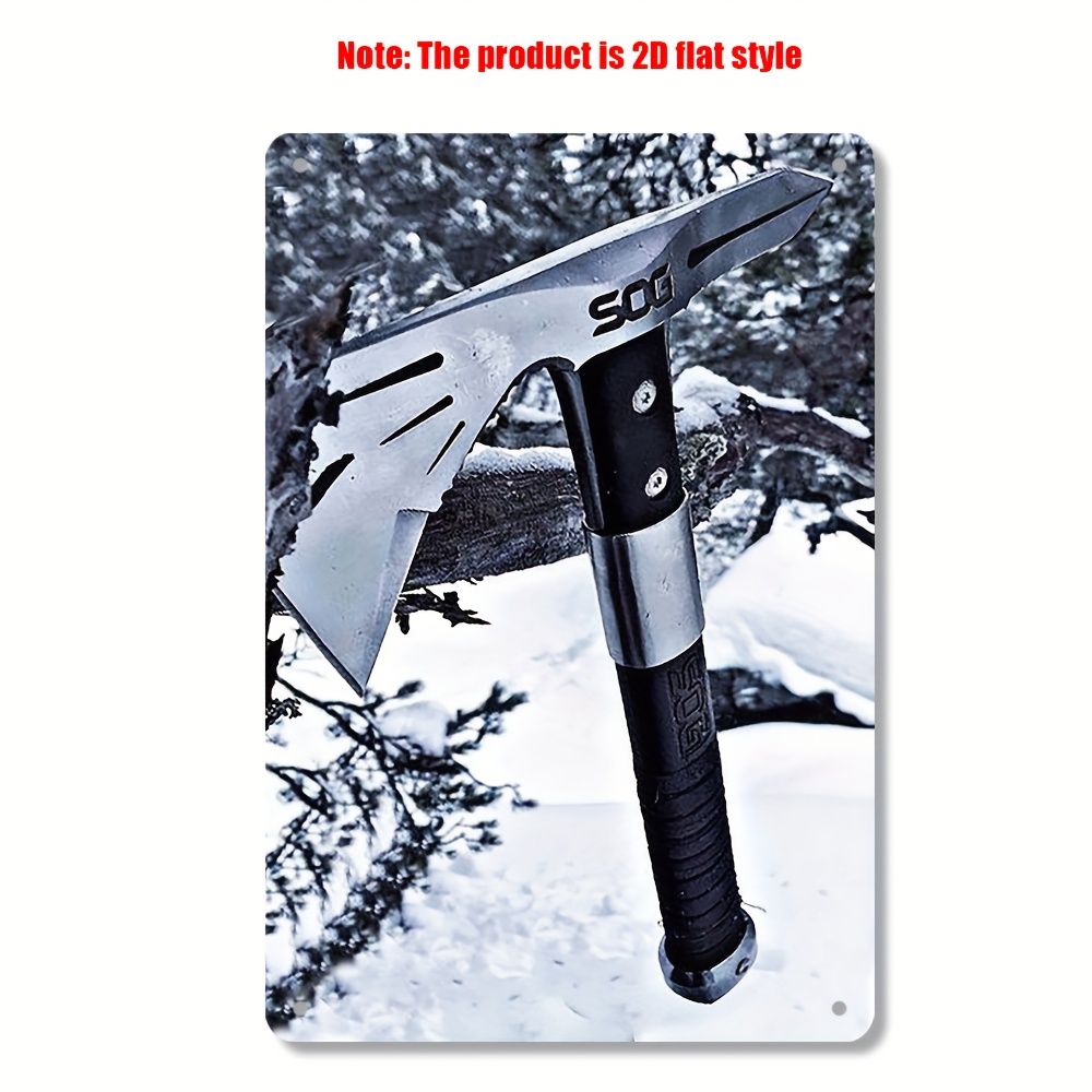 1pc Sog Tomahawk Mini Axe With Sheath, 2d Flat Tin Sign, 7.87x11.81 Inches, Iron Wall Art, Easy To Hang Decor For Home, Bar, Cafe, Garage, Indoor & Outdoor Use
1pc Sog Tomahawk Mini Axe With Sheath, 2d Flat Tin Sign, 7.87x11.81 Inches, Iron Wall Art, Easy To Hang Decor For Home, Bar, Cafe, Garage, Indoor & Outdoor Use