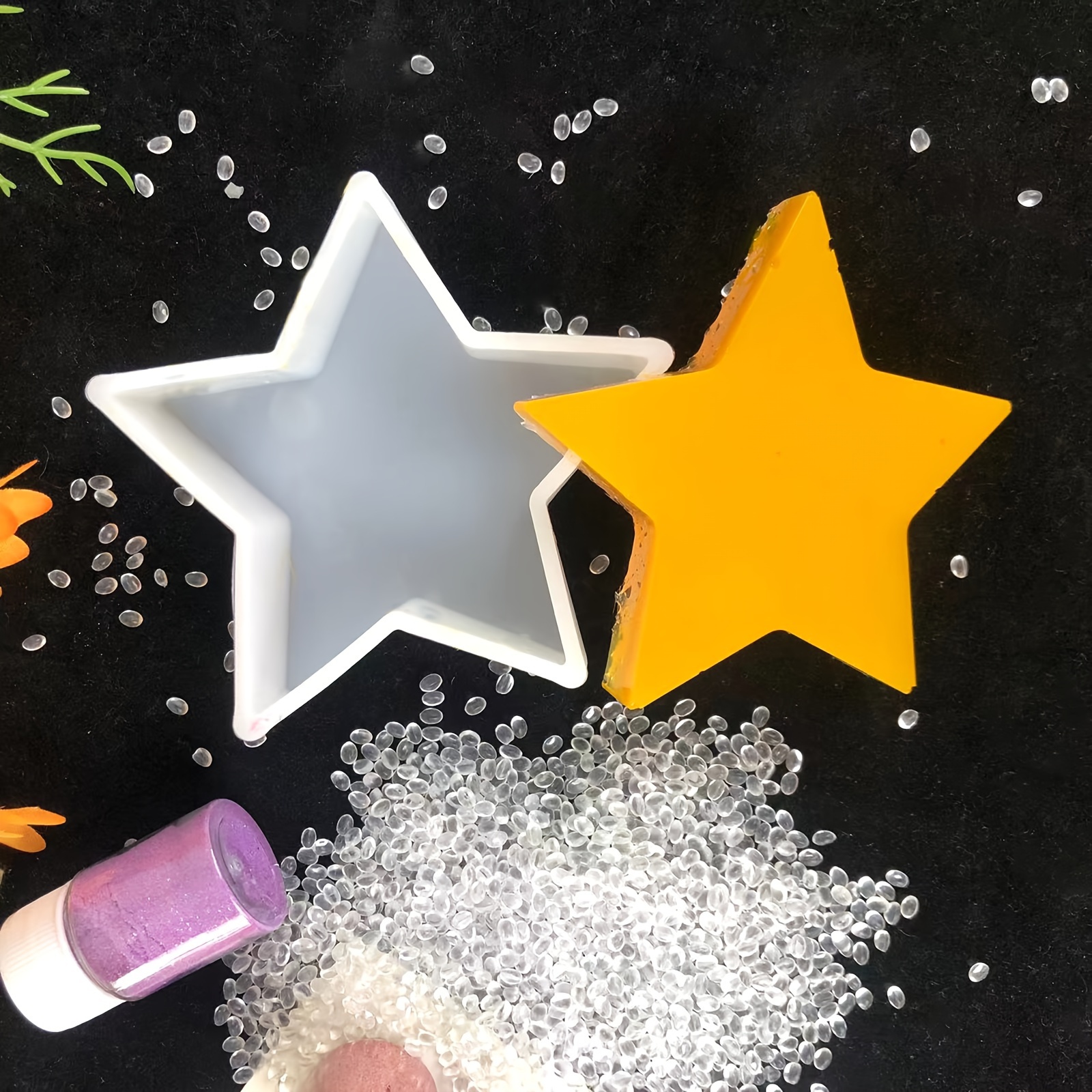 Silicone Resin Casting Molds For Star-shaped Car Air Fresheners, Candles, Soap, And Resin Crafts - Pentagonal Star Design Mold (1pc)
Silicone Resin Casting Molds For Star-shaped Car Air Fresheners, Candles, Soap, And Resin Crafts - Pentagonal Star Design Mold (1pc)