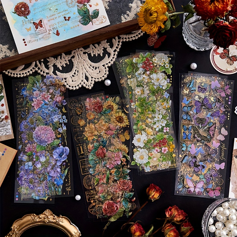 20 Sheets Cute Flowers Plant Butterfly Style Stickers, Decorative Stickers For Scrapbooking And Diy Journaling
20 Sheets Cute Flowers Plant Butterfly Style Stickers, Decorative Stickers For Scrapbooking And Diy Journaling