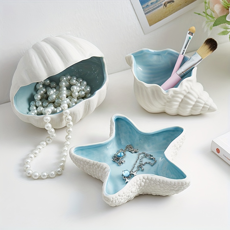 1pc Jewelry , And Starfish , Organizer For Rings, , Necklaces, Luxurious Bedside Storage Display Dish
1pc Jewelry , And Starfish , Organizer For Rings, , Necklaces, Luxurious Bedside Storage Display Dish
