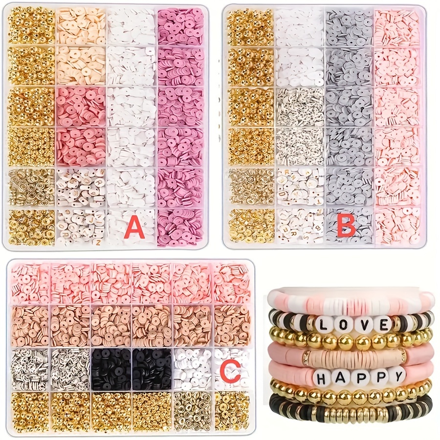 Boho Style Soft Clay Jewelry Making Kit With Alphabet Letter Beads - 24 Compartments Diy Craft Set For Bracelets, Earrings, Crafts
Boho Style Soft Clay Jewelry Making Kit With Alphabet Letter Beads - 24 Compartments Diy Craft Set For Bracelets, Earrings, Crafts