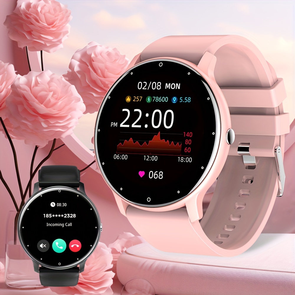 Montre intelligente (appel sans fil) pour femmes et hommes, modes multisports, contrôle de la caméra, surveillance météo en temps réel, montre podomètre de sport pour Android IOS
Montre intelligente (appel sans fil) pour femmes et hommes, modes multisports, contrôle de la caméra, surveillance météo en temps réel, montre podomètre de sport pour Android IOS