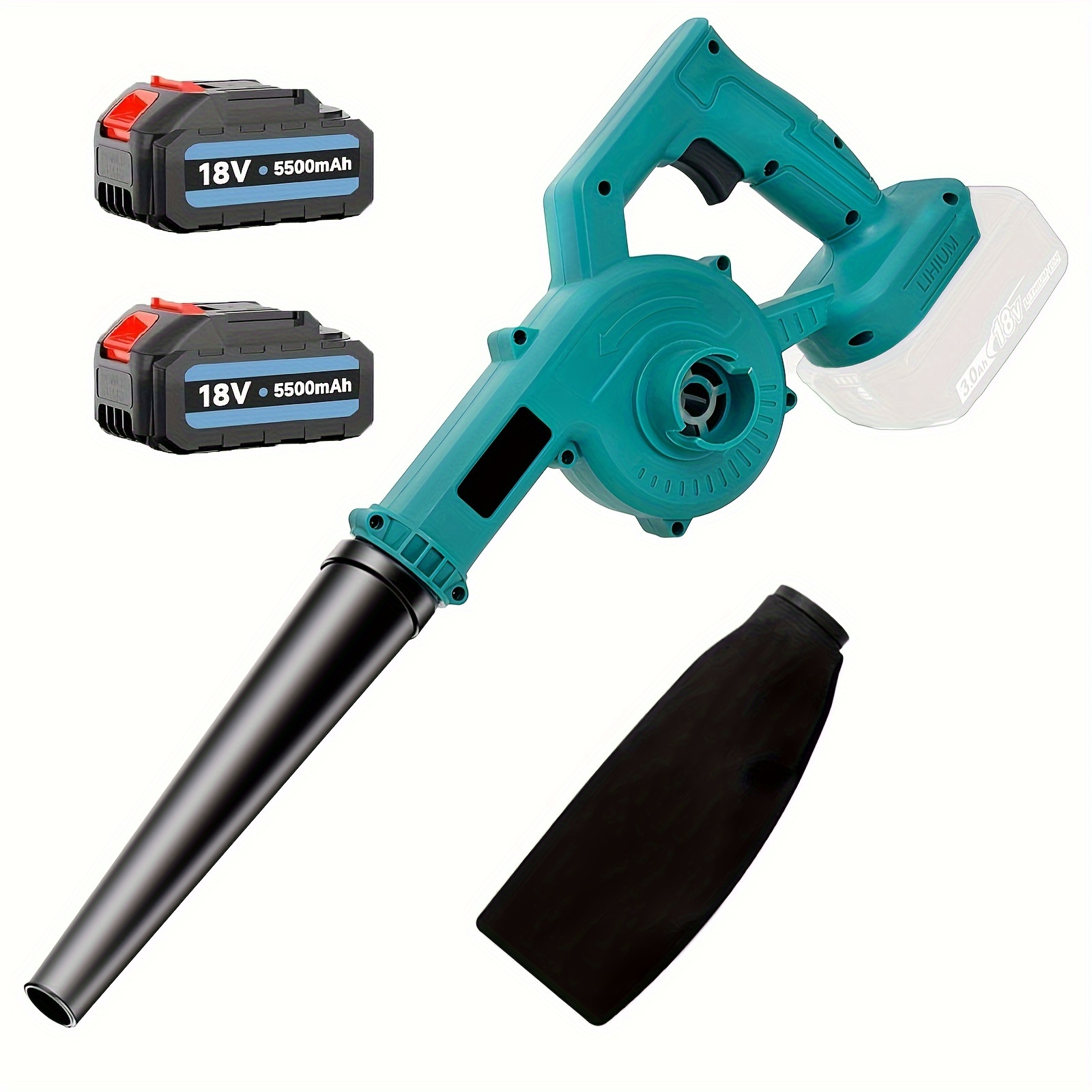 Cordless Leaf Blower, Handheld Wireless Electric Leaf Blower * 2 Batteries 5.5ah & 1 Charger, 2-in-1 Leaf Blower And Vacuum Cleaner With Dust Bag, For Removing Leaves, Mud, Snow, Car Dust
Cordless Leaf Blower, Handheld Wireless Electric Leaf Blower * 2 Batteries 5.5ah & 1 Charger, 2-in-1 Leaf Blower And Vacuum Cleaner With Dust Bag, For Removing Leaves, Mud, Snow, Car Dust