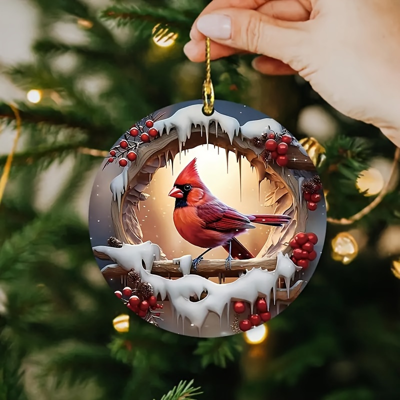 3d Bird Acrylic Hanging Christmas Ornament - 3 Inch Holiday Decor For Tree And Car Interior - Elegant Seasonal No-power Needed Decoration - Ideal Gift For
3d Bird Acrylic Hanging Christmas Ornament - 3 Inch Holiday Decor For Tree And Car Interior - Elegant Seasonal No-power Needed Decoration - Ideal Gift For