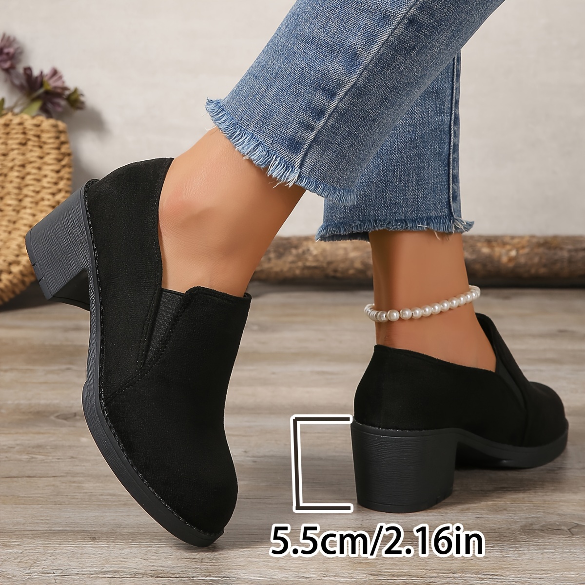 Chic Women' Color Pumps - , Waterproof, Comfortable Chunky Heel With Round Toe, Slip-on
Chic Women' Color Pumps - , Waterproof, Comfortable Chunky Heel With Round Toe, Slip-on