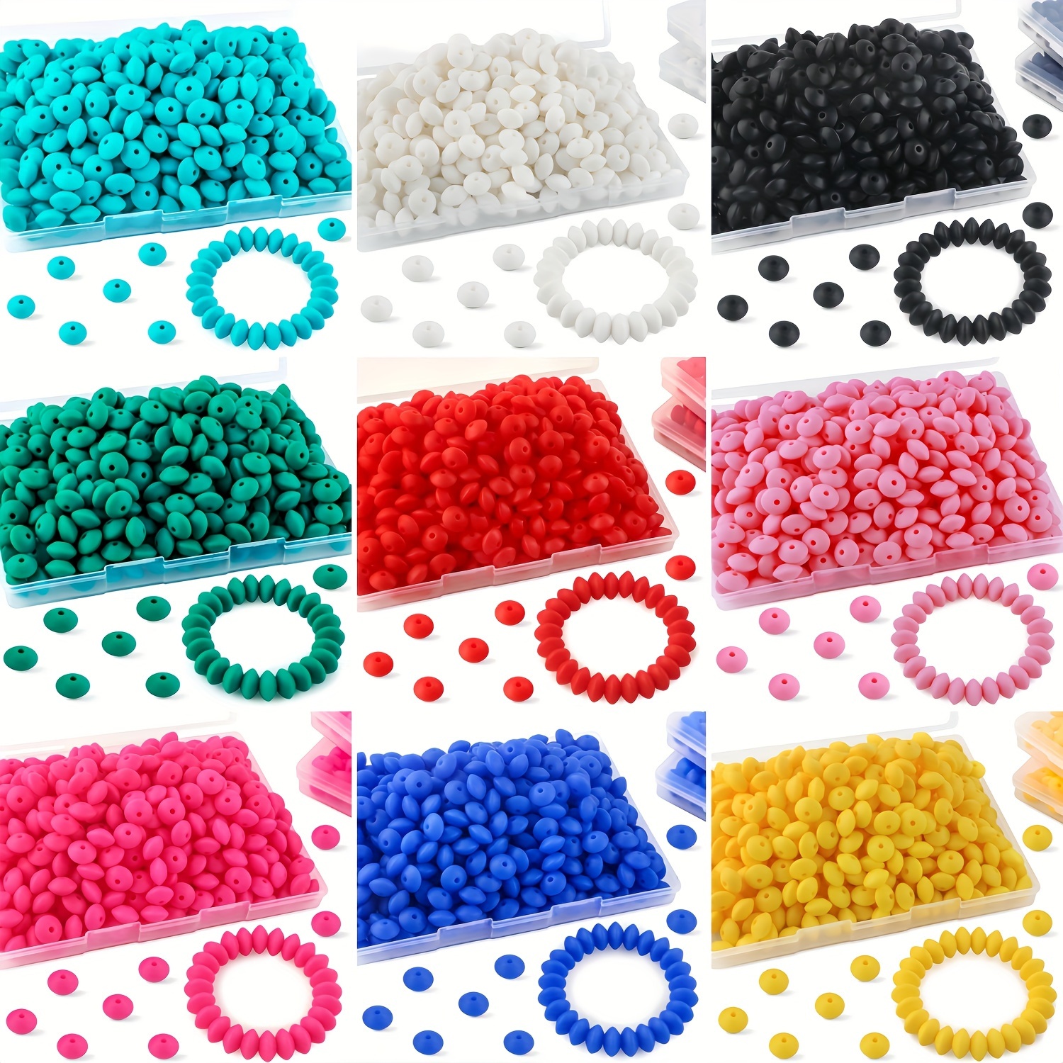 Bulk Piece Of 30/100/200 Pcs 12mm Silicone Lentil Beads - Versatile Crafting Beads For Diy Keychains, Necklaces, Bracelets & Pen Decorations
Bulk Piece Of 30/100/200 Pcs 12mm Silicone Lentil Beads - Versatile Crafting Beads For Diy Keychains, Necklaces, Bracelets & Pen Decorations