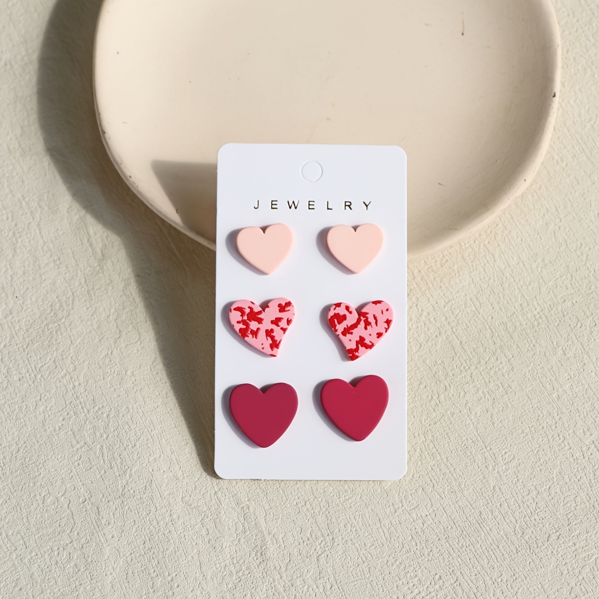 3-in-1 Card Women's Valentine's Day Print Pink Clay Texture Sexy Romantic Acrylic Festival Party Earrings
3-in-1 Card Women's Valentine's Day Print Pink Clay Texture Sexy Romantic Acrylic Festival Party Earrings
