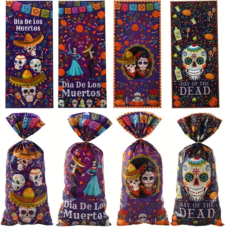 50-piece Halloween & Day Of The Dead Candy Bags - Durable Plastic Pouches For Party Favors, Gifts & Decorations
50-piece Halloween & Day Of The Dead Candy Bags - Durable Plastic Pouches For Party Favors, Gifts & Decorations