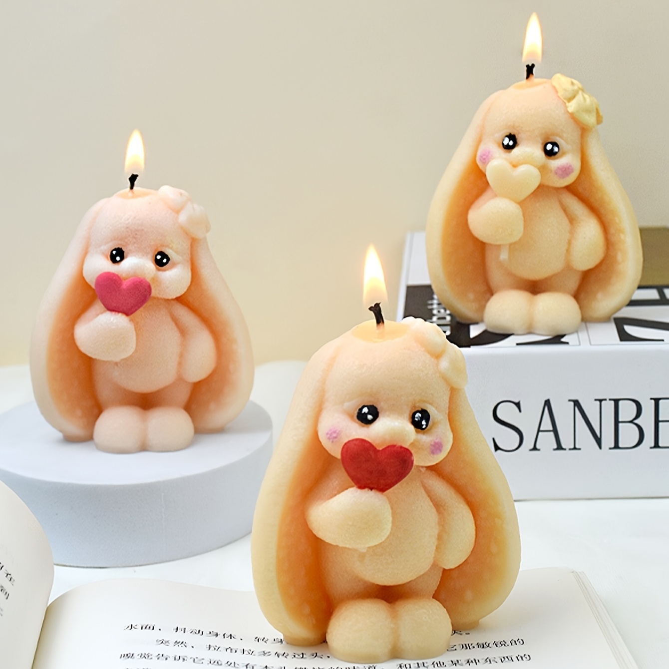 1pc Silicone Rabbit Candle Mold, 3d Bunny , Animal Theme Irregular Shaped Craft Mold For Aromatherapy Candle Making
1pc Silicone Rabbit Candle Mold, 3d Bunny , Animal Theme Irregular Shaped Craft Mold For Aromatherapy Candle Making