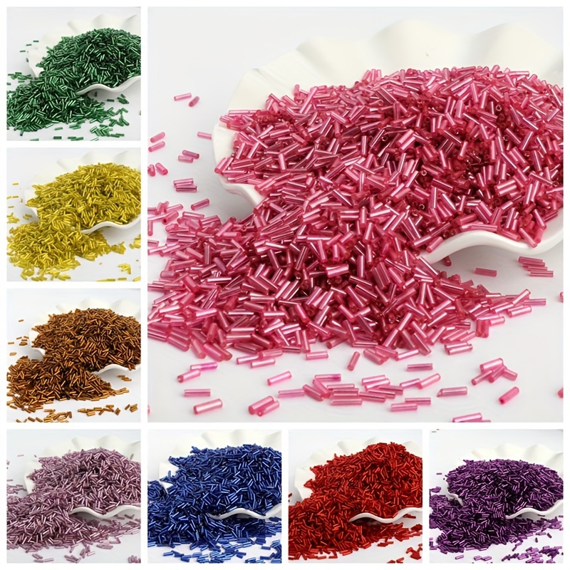 600 Pcs 20g/0.7oz Colorful Glass Tube Beads, For Diy Jewelry Making Bracelet Necklace Clothing Making, Boho Style, 2x6mm
600 Pcs 20g/0.7oz Colorful Glass Tube Beads, For Diy Jewelry Making Bracelet Necklace Clothing Making, Boho Style, 2x6mm
