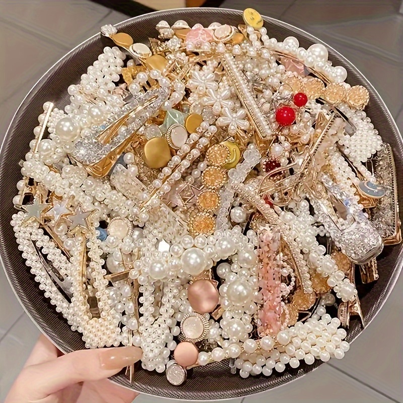 Elegant Pearl Bow Hair Clip 20pcs Set, French Temperament Hair Clip, Korean Style Side Tassel Hair Clip, Plastic Clip, Fashion Accessories Style Random
Elegant Pearl Bow Hair Clip 20pcs Set, French Temperament Hair Clip, Korean Style Side Tassel Hair Clip, Plastic Clip, Fashion Accessories Style Random