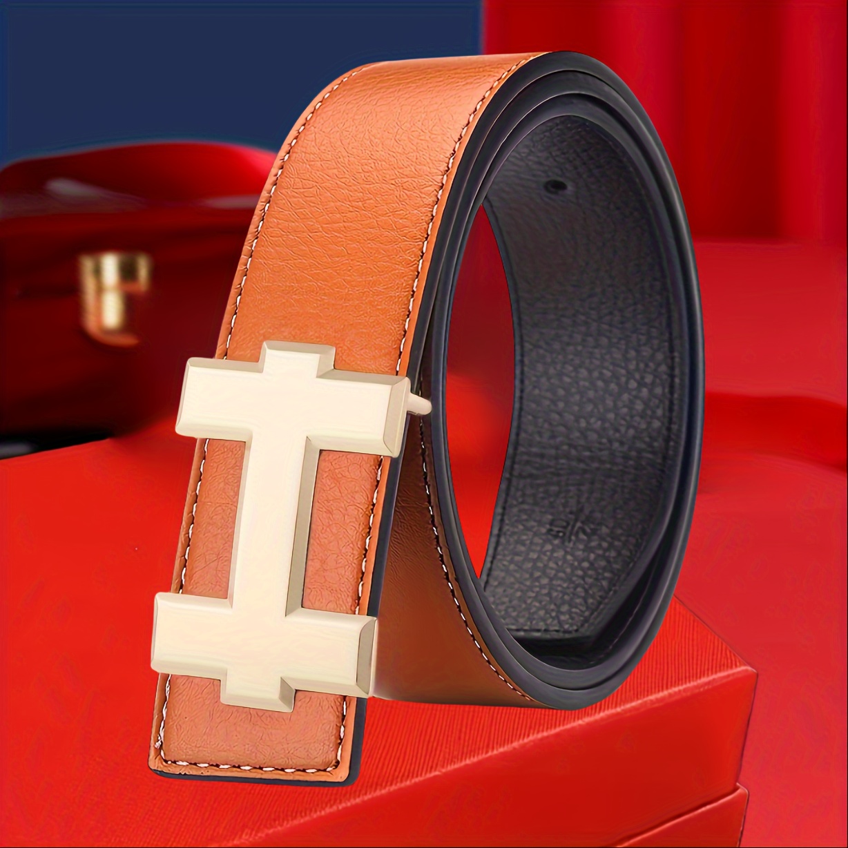 Vintage Belt With Buckle, Adjustable And Versatile For Men And Women, Perfect For Business Or Casual Occasions
Vintage Belt With Buckle, Adjustable And Versatile For Men And Women, Perfect For Business Or Casual Occasions