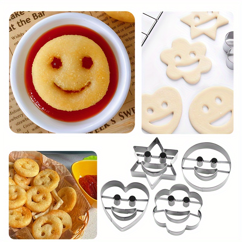 4pcs Stainless Steel Cookie Cutter Face Cookie Mold Cake Mold Cookie Face Cookie Mold Cake Baking Tools
4pcs Stainless Steel Cookie Cutter Face Cookie Mold Cake Mold Cookie Face Cookie Mold Cake Baking Tools