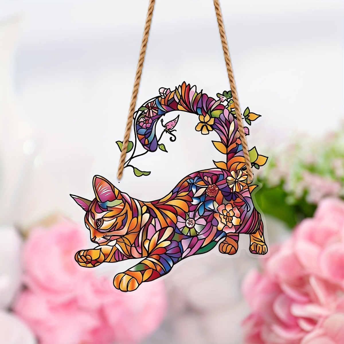1pc, Cat Stained Window Hanging, Cat Suncatcher Window, Indoor Outdoor Home Decor Garden Decoration, Wall Window Hanging Art Decoration, Gifts For Cat Lovers
1pc, Cat Stained Window Hanging, Cat Suncatcher Window, Indoor Outdoor Home Decor Garden Decoration, Wall Window Hanging Art Decoration, Gifts For Cat Lovers
